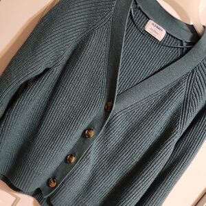 Old Navy Teal Cardigan Sweater